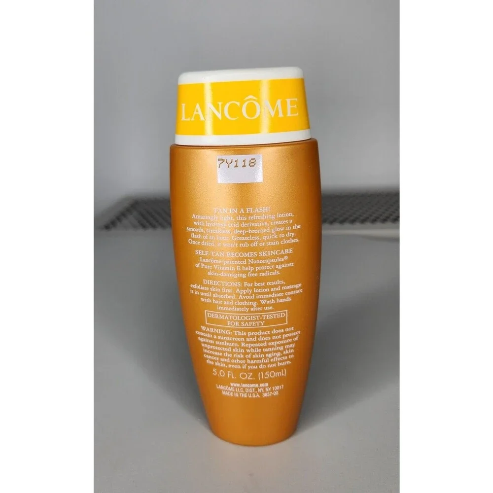 RARE Lancome Flash Bronzer Self Tanning Body Lotion Express Deep Color 5oz 150ml